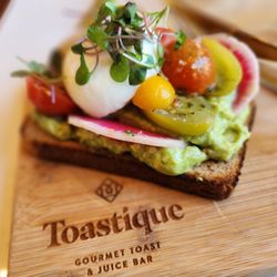 Toastique - Avocado toast with egg added. Very tasty and the bread is delicious.