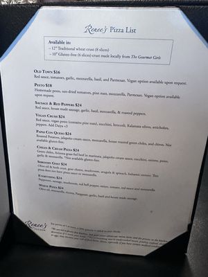 Menu photo 5 Renee's Tucson Tucson, AZ