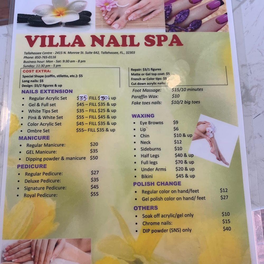 Villa Nail Spa - Nail Salons Near Me - Tallahassee, Florida Villa Nail Spa - Nail Salons Near Me - Tallahassee, Florida
