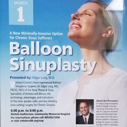Ear Nose Throat & Sinus Specialists - Expert Balloon Sinuplasty Speaker.