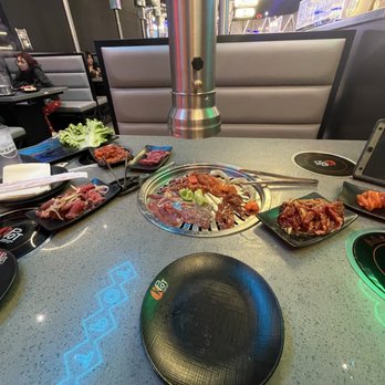KPOT Korean BBQ & Hot Pot - The meat once it got to our table. - Korean Near Me - Lafayette, Indiana KPOT Korean BBQ & Hot Pot - The meat once it got to our table. - Korean Near Me - Lafayette, Indiana