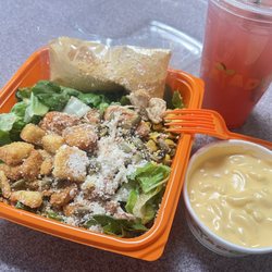 Penultimate meal: elote salad, mac and cheese, blackberry bramble lemonade 8/5/2026
