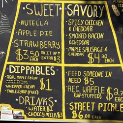 Secret Waffle Society - Menu