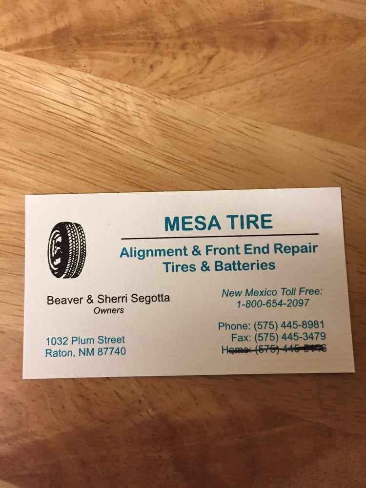 MESA TIRE Updated September 2024 12 Reviews 1032 Plum St, Raton