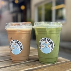 The Blue Light Speak Cheesy - Biscoff Rip off and Rosemary Macadamia Matcha
