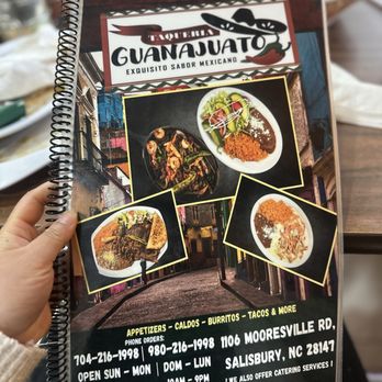 Taquería Guanajuato - Menu - Mexican Near Me - Salisbury, North Carolina