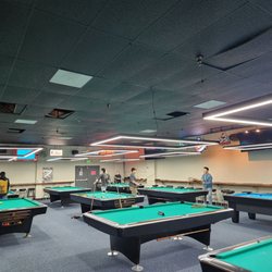 Aloha Family Billiards - It has been renewed and the lights are cool.  There are 7 TVs and the carpet on the floor is brand new and feels great!  !