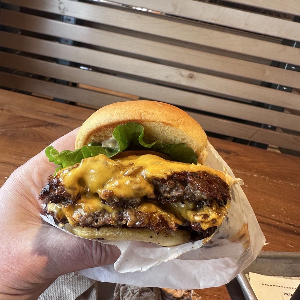 Shake Shack Ice Blocks - Double shack burger - Burgers Near Me - Sacramento, California