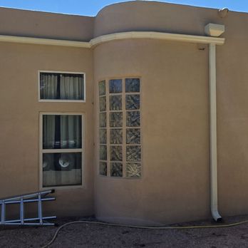 Estrada Development - Connecting Canales together and a radius gutter! - Gutter Services Near Me - Albuquerque, New Mexico
