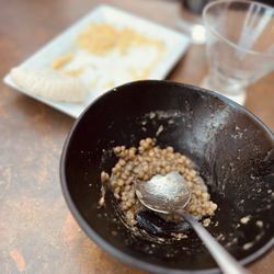 Hummus and lentils