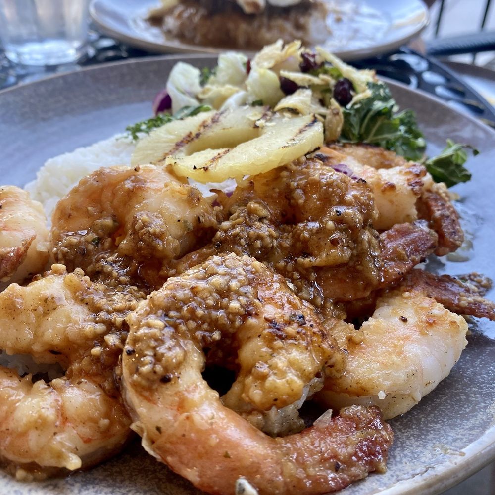 Kula Hawaiian Kitchen - Garlic shrimp entree. Delicious- loved the sweeter side salad - Hawaiian Near Me - Atascadero, California Kula Hawaiian Kitchen - Garlic shrimp entree. Delicious- loved the sweeter side salad - Hawaiian Near Me - Atascadero, California