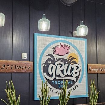 gRub Tropical BBQ - Clever logo on the sign! - Barbeque Near Me - Anna Maria, Florida gRub Tropical BBQ - Clever logo on the sign! - Barbeque Near Me - Anna Maria, Florida