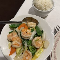 Really delicious and healthy prawns with mixed vegetables lunch special Really delicious and healthy prawns with mixed vegetables lunch special
