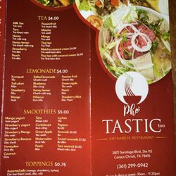 Updated menu