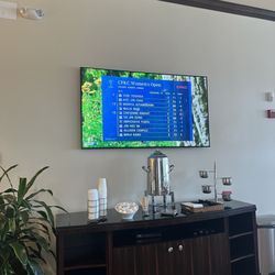 Complimentary coffee in the pro shop