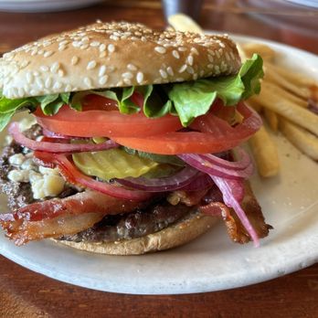 Oakland Grill - Bacon Blue Cheese Burger - Breakfast & Brunch Near Me - Oakland, California Oakland Grill - Bacon Blue Cheese Burger - Breakfast & Brunch Near Me - Oakland, California