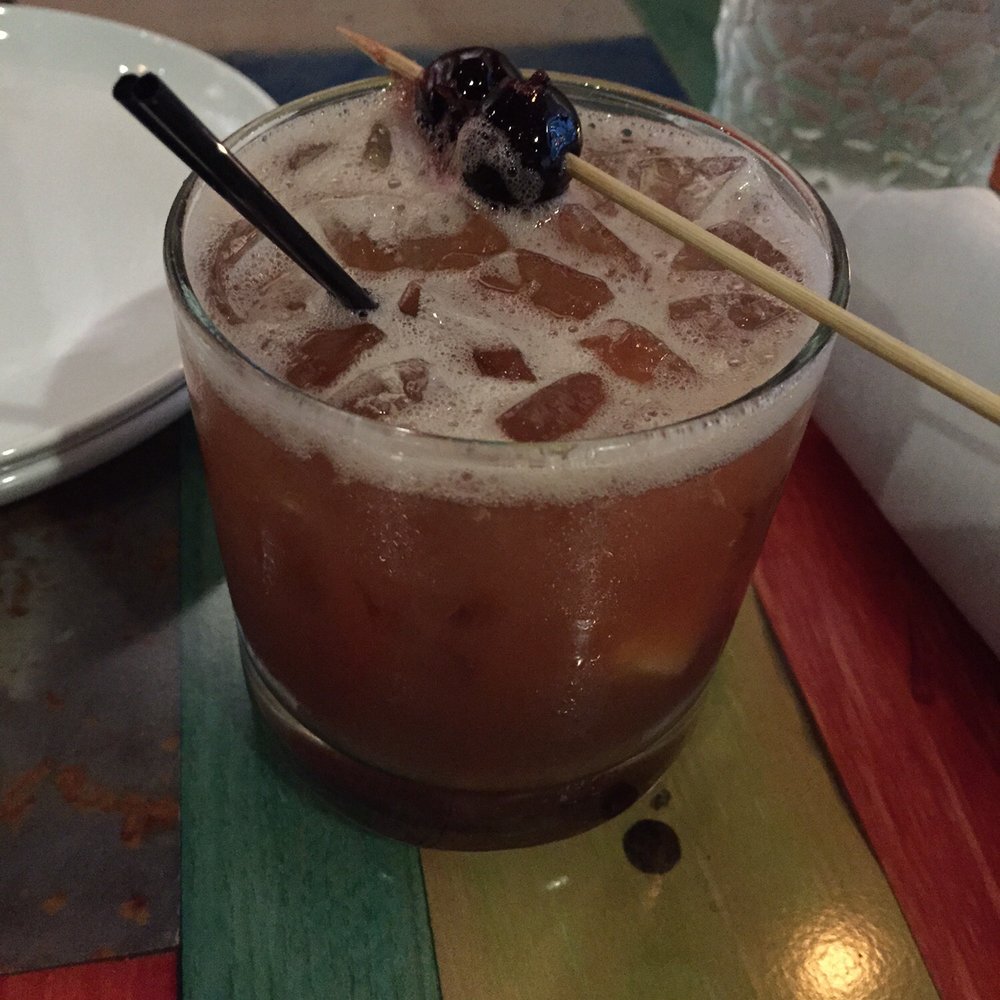 Bottle + Kitchen - Pineapple and dark cherry cocktail - American Near Me - Portland, Oregon Bottle + Kitchen - Pineapple and dark cherry cocktail - American Near Me - Portland, Oregon