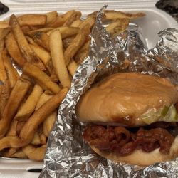 Out west style burger tray