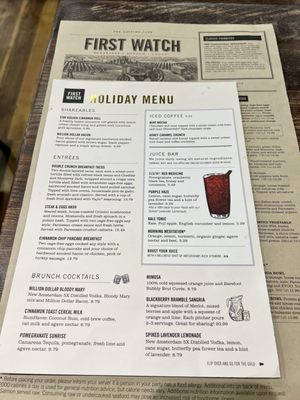 Menu photo 1 First Watch Rogers, AR