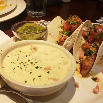 Bahama Breeze - The creamy chowder and the delicious tacos they need a little bit more flavor but it is what it is - Bars Near Me - Orlando, Florida