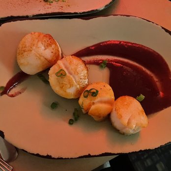 San Chez Bistro - Vieiras y tocino (scallops minus the pork belly) - Breakfast & Brunch Near Me - Grand Rapids, Michigan San Chez Bistro - Vieiras y tocino (scallops minus the pork belly) - Breakfast & Brunch Near Me - Grand Rapids, Michigan