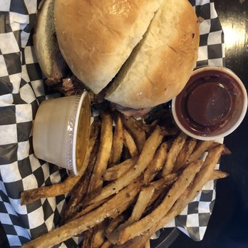 Sweet Carolines - Brisket sandwich and seasoned fries...amazing. - Barbeque Near Me - McConnells, South Carolina Sweet Carolines - Brisket sandwich and seasoned fries...amazing. - Barbeque Near Me - McConnells, South Carolina