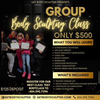 Get Body Sculpted - Start a career in body sculpting today! - Body Contouring Near Me - Tucker, Georgia Get Body Sculpted - Start a career in body sculpting today! - Body Contouring Near Me - Tucker, Georgia