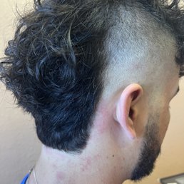 Right side of hair cut Right side of hair cut