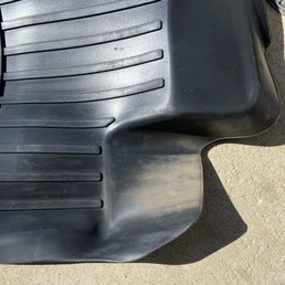 Back side of driver mat