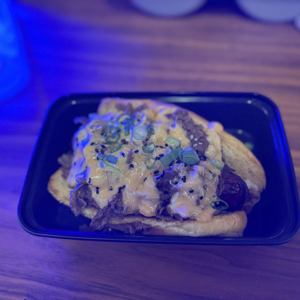 Umbrella Bar - Bulgogi Philly hot dog overpowered - Korean Near Me - Atlanta, Georgia Umbrella Bar - Bulgogi Philly hot dog overpowered - Korean Near Me - Atlanta, Georgia