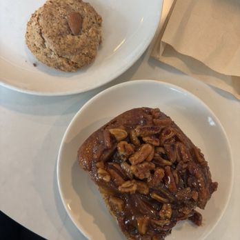 Flour Bakery + Cafe - almond macaroon sticky sticky bun - Coffee & Tea Near Me - Cambridge, Massachusetts