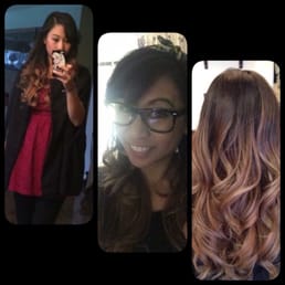 Cut and color. Ombre, long layers.