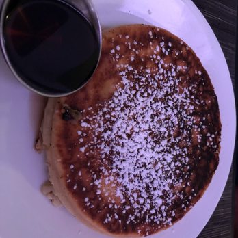A.cafe - Side of single banana pancake as they were out of breakfast potato - Cafes Near Me - New York, New York