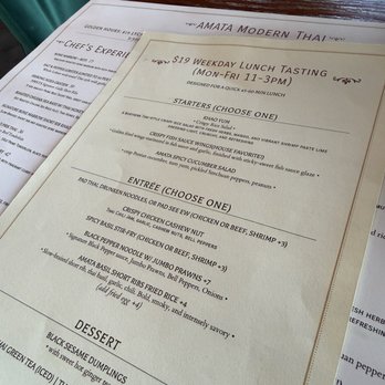 Amata Modern Thai - Menu - Thai Near Me - Las Vegas, Nevada Amata Modern Thai - Menu - Thai Near Me - Las Vegas, Nevada