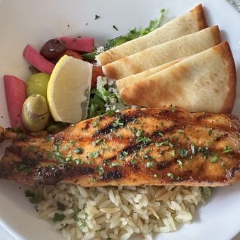 Greek Bistro - Salmon Bowl - Greek Near Me - Glendale, California Greek Bistro - Salmon Bowl - Greek Near Me - Glendale, California