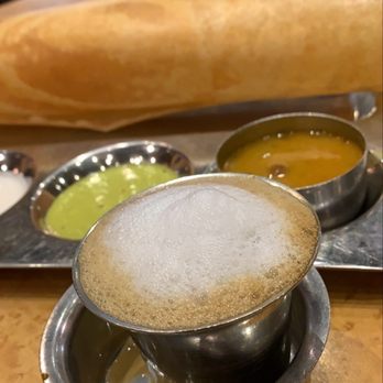 Saravanaa Bhavan - Special Madras Coffee Butter Dosa - Indian Near Me - Houston, Texas
