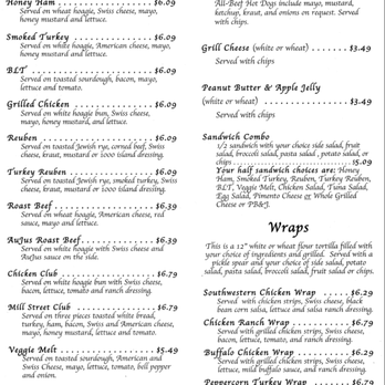Mill Street Deli - Menu - Delis Near Me - Boaz, Alabama Mill Street Deli - Menu - Delis Near Me - Boaz, Alabama