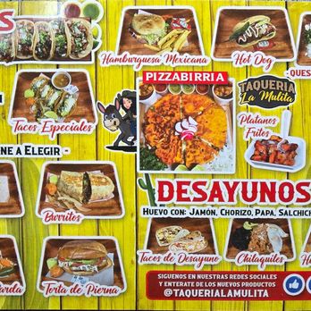 Taqueria La Mulita - Menu. - Tacos Near Me - Lufkin, Texas Taqueria La Mulita - Menu. - Tacos Near Me - Lufkin, Texas