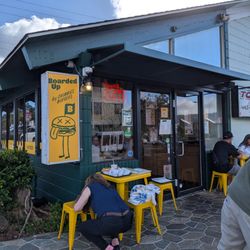Boarded Up by Chubbies Burgers - Outside