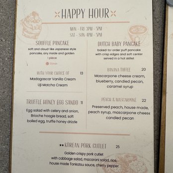 GIWA - Happy hour menu! - Breakfast & Brunch Near Me - Santa Clara, California