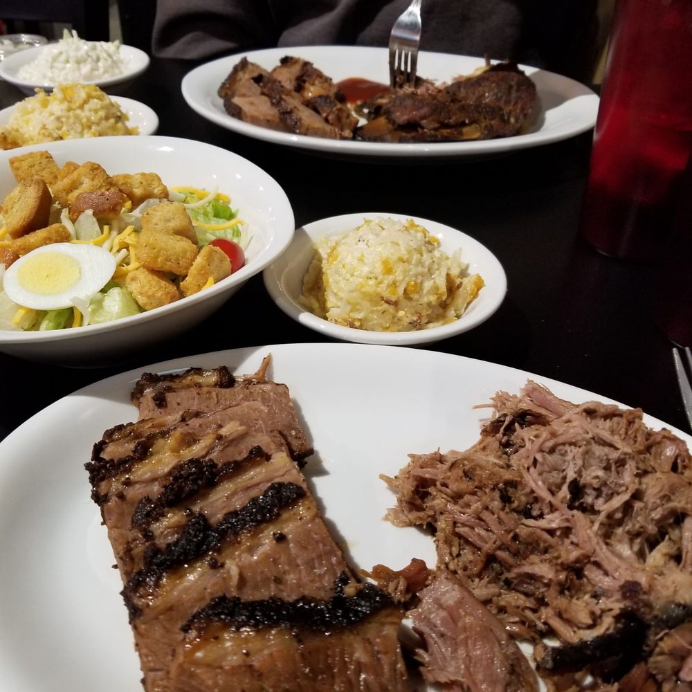 Boxer Barbeque - 2 meat combo. Pork and brisket. Salad and potato casserole - Barbeque Near Me - Council Bluffs, Iowa Boxer Barbeque - 2 meat combo. Pork and brisket. Salad and potato casserole - Barbeque Near Me - Council Bluffs, Iowa