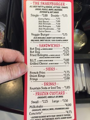 Menu photo 4 Snarfburger Boulder, CO