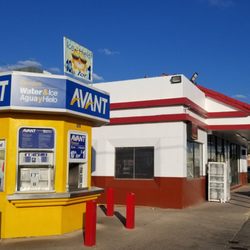 Avant Premium Water & Ice - Next to convenience store, across the street from McDonald's