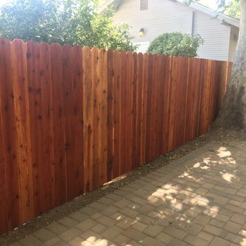 Del Rey Fabrication - New redwood fence with steel posts - Fences & Gates Near Me