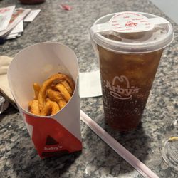 Arby's - This is their LARGE Fry and LARGE coke.