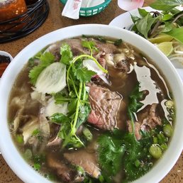 Large Pho with Rare Steak and Flank Large Pho with Rare Steak and Flank