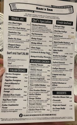 Menu photo 6 Sam's Inn Warwick, RI Menu photo 6 Sam's Inn Warwick, RI
