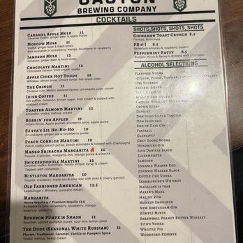 Gaston Brewing Restaurant - Cocktail List--Seasonal (Fall/Winter) - Brewpubs Near Me - Fayetteville, North Carolina Gaston Brewing Restaurant - Cocktail List--Seasonal (Fall/Winter) - Brewpubs Near Me - Fayetteville, North Carolina