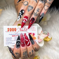 2000 Nails - Full set Gel X and Hallowen  design
