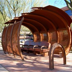 South Mountain Studios - Kevin S. Berry Bus Shelter (Wavelength). Scottsdale, AZ